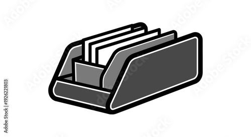 Business Card Holder Office Desk Organizer.