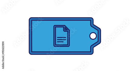 Blue USB Flash Drive Icon.
