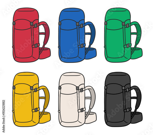 縦走やテント泊などで使いやすい大型バックパック