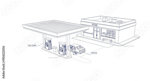 Detailed Architectural Drawing of Building Design.