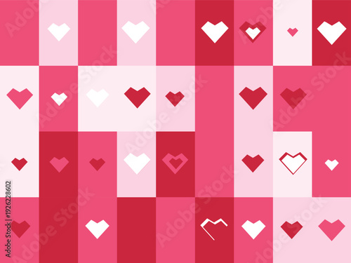 Valentine's day heart pattern background