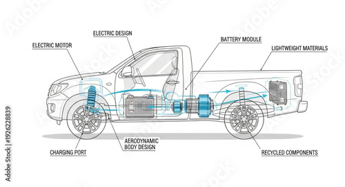 Detailed Diagram of Vehicle Components.
