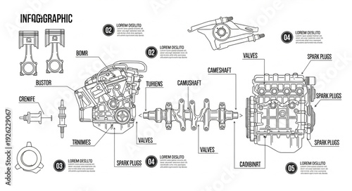 Detailed Infographic with Various Charts and Diagrams.