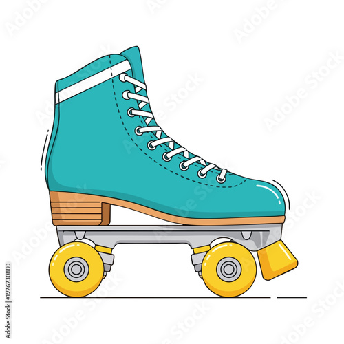 Vintage Style Roller Skate with Classic Design and Retro Charm