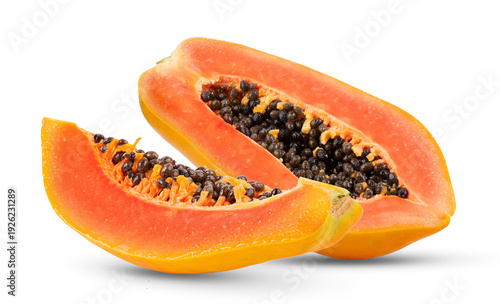 Wallpaper Mural papaya isolated on transparent png (Image from camera) Torontodigital.ca