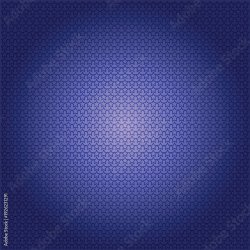 Abstract blue mosaic background with central light effect