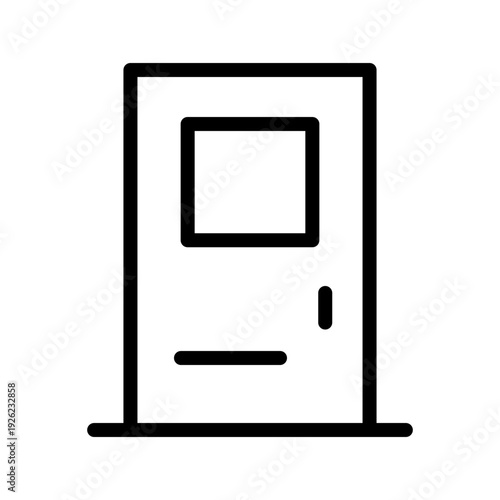 Simple Door icon set for home, office, and interior design applications