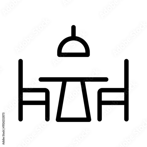 Modern Dining icon set for restaurant, home meals and food service design