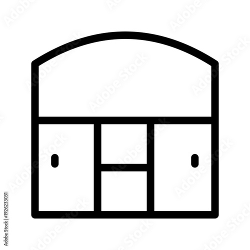 Eco-Friendly Greenhouse icon set for gardening, plant cultivation, and sustainable design