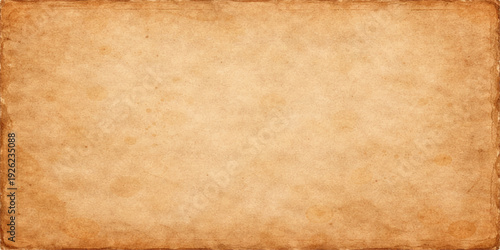Aged vintage parchment background featuring a stained brown paper texture with a grungy antique pattern and blank copy space for a retro design