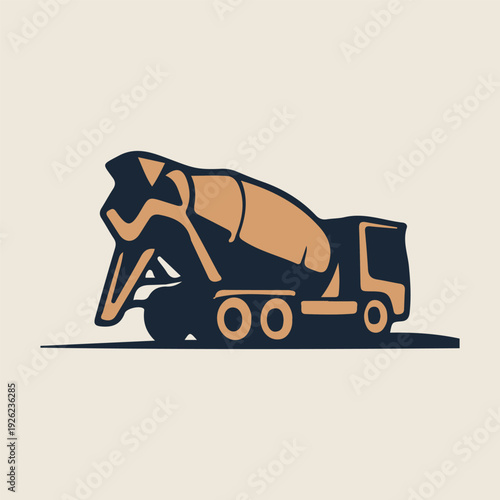 crushing truck vector 