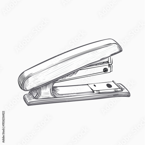 Illustration of a stapler, a common office supply for fastening papers together