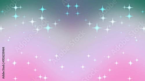 Glowing Stars on Gradient Background Animation.