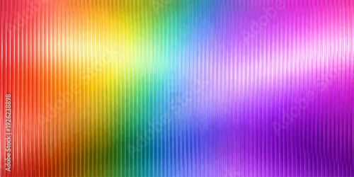 Bright abstract rainbow background featuring a colorful geometric spectrum of digital lines and textured light patterns for a vibrant wallpaper backdrop illustration