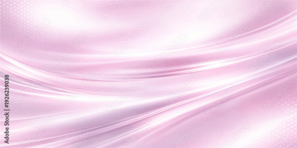 Fototapeta premium An abstract pink and violet background features soft magenta waves and silk-like digital curves creating an artistic gradient motion pattern for a modern wallpaper backdrop