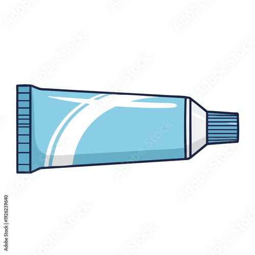 Close up of a Tube of Toothpaste for Oral Hygiene and Dental Care