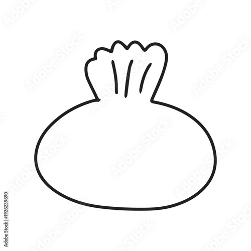 Coloring book kawaii asian street food collection design.