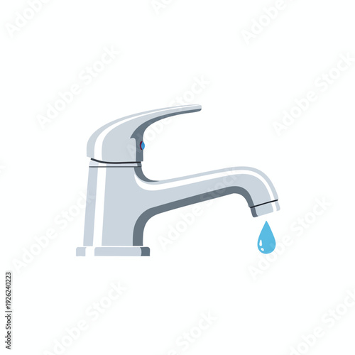 Modern White Kitchen Faucet with Water Drop Home Plumbing Fixture
