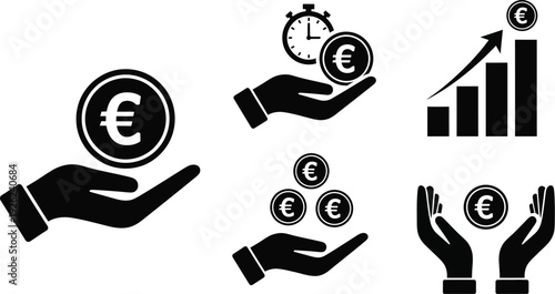 Financial and business concepts related to the Euro currency.