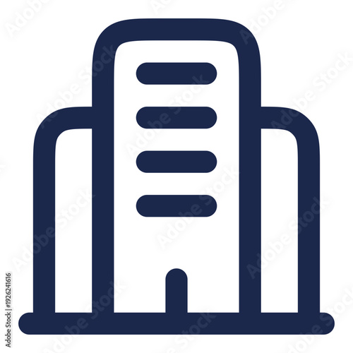 Office Building Corporate Tower Icon Vector Outline City Business Symbol