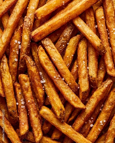Wallpaper Mural Golden French Fries with Sea Salt Close Up Texture Background Torontodigital.ca