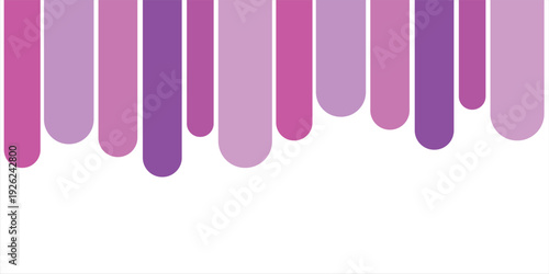 Abstract background with colorful vertical rounded lines in shades of pink and purple.