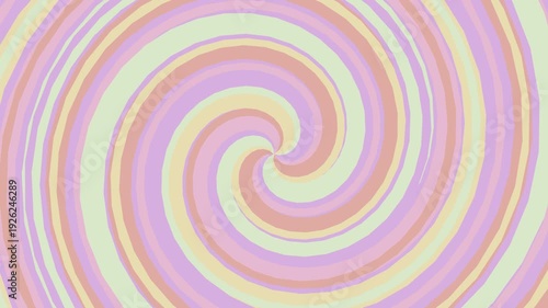 Pastel Spiral Pattern Animation Background.