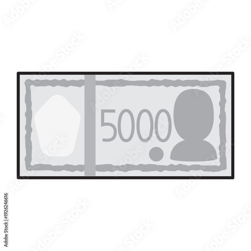 シンプルでかわいいお札・紙幣のイラスト