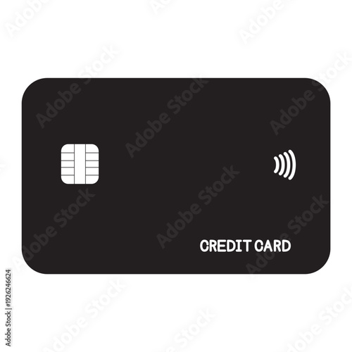 	シンプルなクレジットカードのイラスト