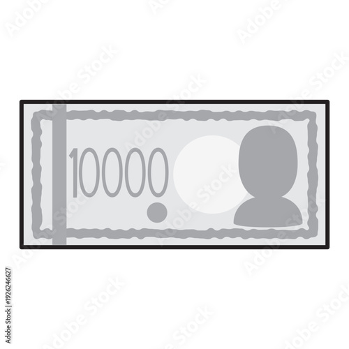 シンプルでかわいいお札・紙幣のイラスト