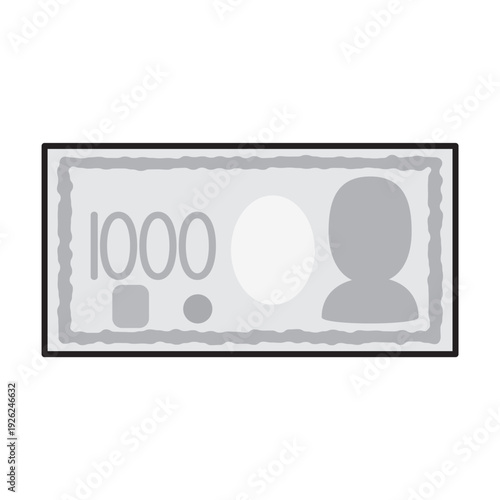 シンプルでかわいいお札・紙幣のイラスト