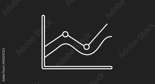 Simple Line Graph Illustrating Data Trends Over Time.