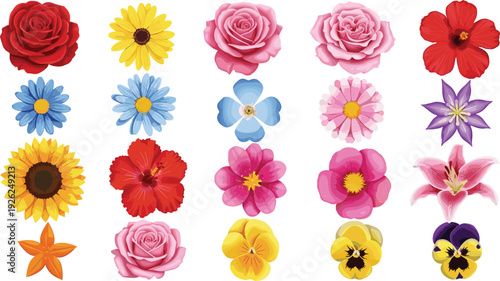 Comprehensive flat vector icon set featuring urban map elements like roads, cars, airplane, trees, swimming pools, people, sunglasses, and food bowls for infographic and UI design.