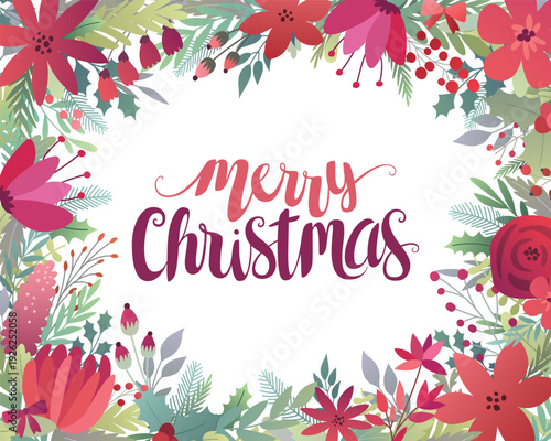 Holiday Floral Frame 2026