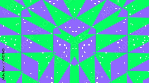 Vibrant Geometric Patterns in Motion Graphics.