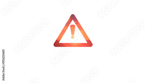 Free Download Orange triangular warning symbol with exclamation point on black - GFXLoad