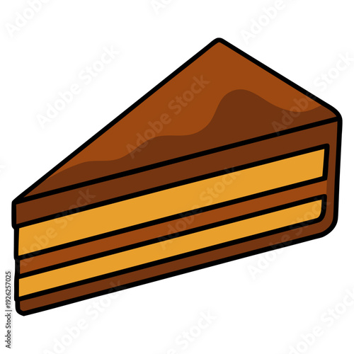 Delicious chocolate layer cake slice with smooth icing perfect for dessert lovers and sweet tooth satisfaction