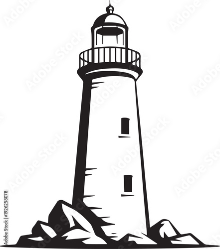 Summer Beach Icon Set, Tropical Line Art Vector Collection with Seashell, Palm Tree, Cocktail, Ice Cream and Anchor