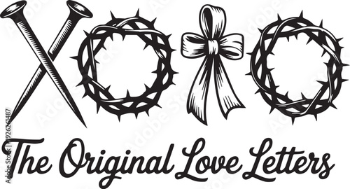 Christian Easter Cross and He Is Risen Vector Set, Religious Bible Quotes and Faith Typography Illustrations