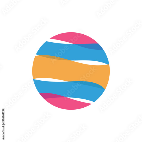 Globe logo design template illustration vector
