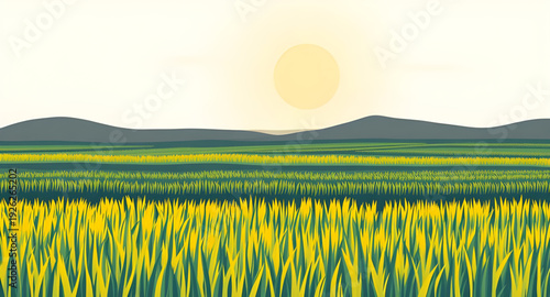 rice, paddyfield, mountains, landscape, background, illustration, nature, rural, countryside, farming, agriculture, terrace, terraces, hills, valley, greenery, green, fields, scenic, peaceful, calm, s
