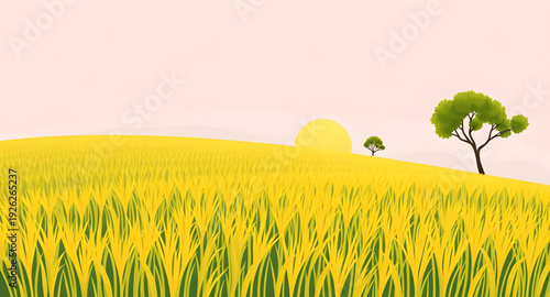 rice, paddyfield, mountains, landscape, background, illustration, nature, rural, countryside, farming, agriculture, terrace, terraces, hills, valley, greenery, green, fields, scenic, peaceful, calm, s