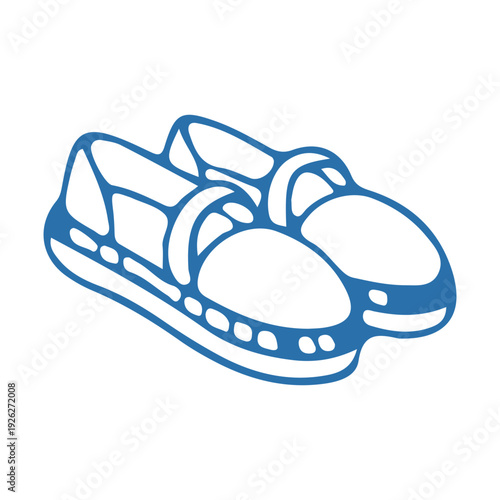 Blue Espadrille Shoes Icon