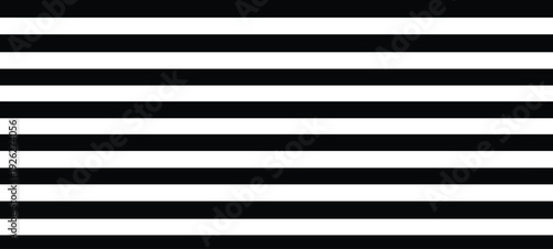 Horizontal black and white stripes pattern viewed from a straight angle in a graphic design context