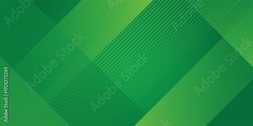 Abstract Green Geometric Background with Diagonal Stripes and Subtle Gradient Overlays. Modern Corporate Vector Design for Business Presentations, Technology Wallpapers, and Minimalist Web Headers.
