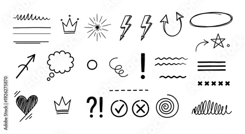 The dfghtred illustration features various symbols and icons arranged on a white background.