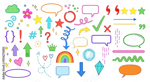 Colorful illustrations of various chat bubbles and symbols float on a white background with dfghtred 121 ai reference