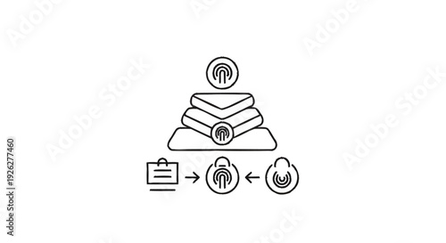 Business Process Workflow with Fingerprint Authentication and Data Security.