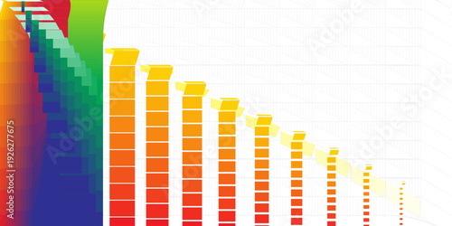 PrintAbstract vector wavy lines flowing in a smooth curve, bright gradient on a transparent background in the concept of technology, science, music, modernity.