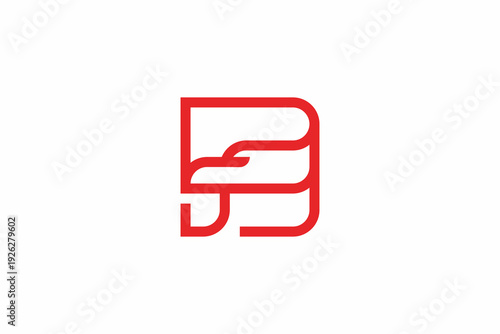 Letter PD Eagle Logo Design 